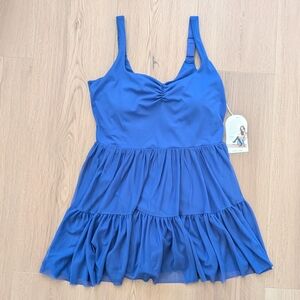 New Blogilates Women's Sweetheart Ballerina Dress Royal Blue Small (4-6)